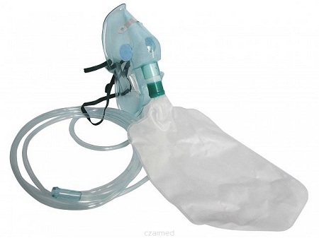 Maska do tlenoterapii dla dorosłych z przewodem tlenowym