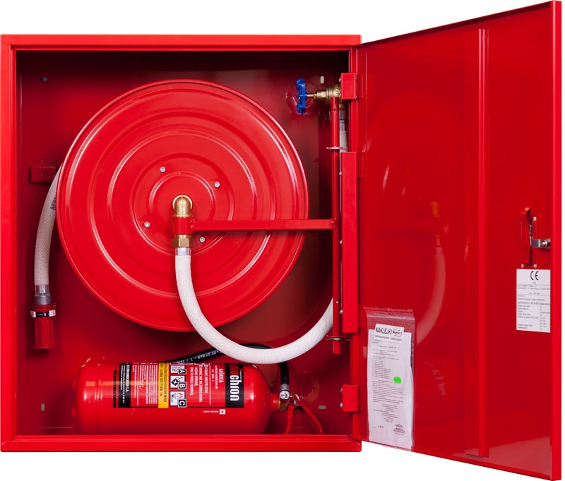 Hydrant zawieszany FI25 z msc. na gaśnicę - wersja wertykalna, prawy