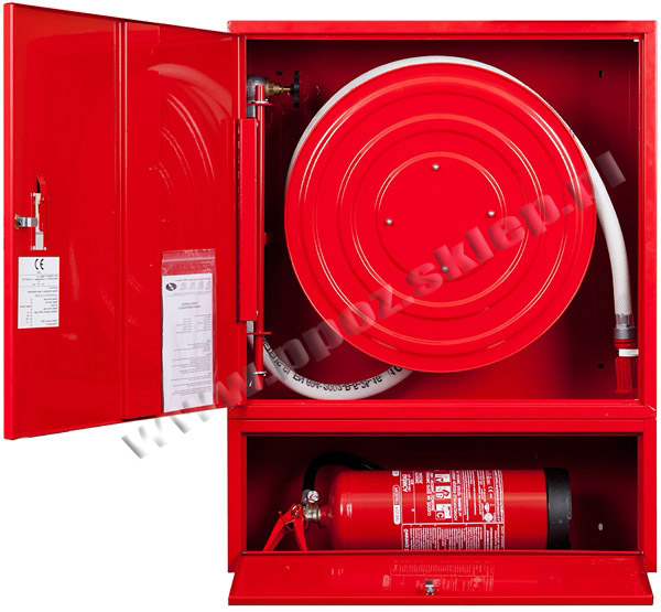 Hydrant zawieszany FI25 z msc. na gaśnicę - wersja wertykalna, lewy 