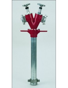 Stojak DN100, przyłącze mosiężne, pojedynczy A/B