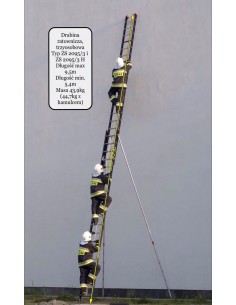 Ratownicza drabina dwuprzęsłowa, trzyosobowa ZS 2095