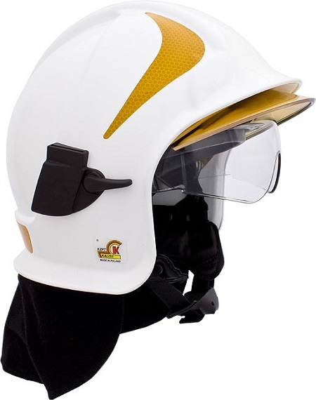 Hełm strażacki Calisia Vulcan typ CV 102 z okularami