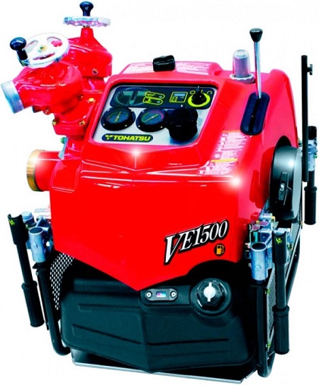 Przenośna motopompa VE1500 TOHATSU z elektronicznym wtryskiem paliwa