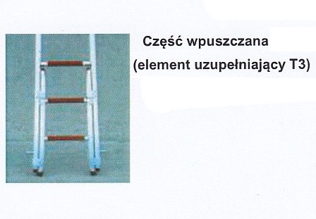 Drabina nasadkowa z lekkiego metalu A+B+B+T3