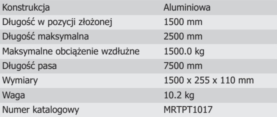 Podpora teleskopowa ratownicza PTA-1515