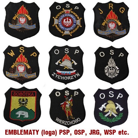 Emblemat logo PSP, JRG i OSP
