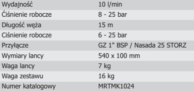 Lanca gaśnicza kominowa LKG‑50