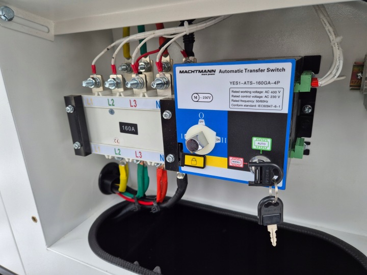 Agregat prądotwórczy Machtmann 100 kW ATS trójfazowy Yuchai MN-YC100