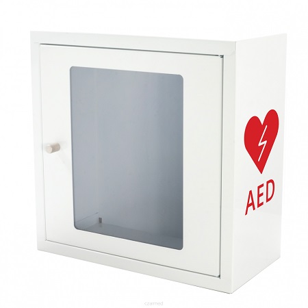 Szafka na defibrylator AED - biała