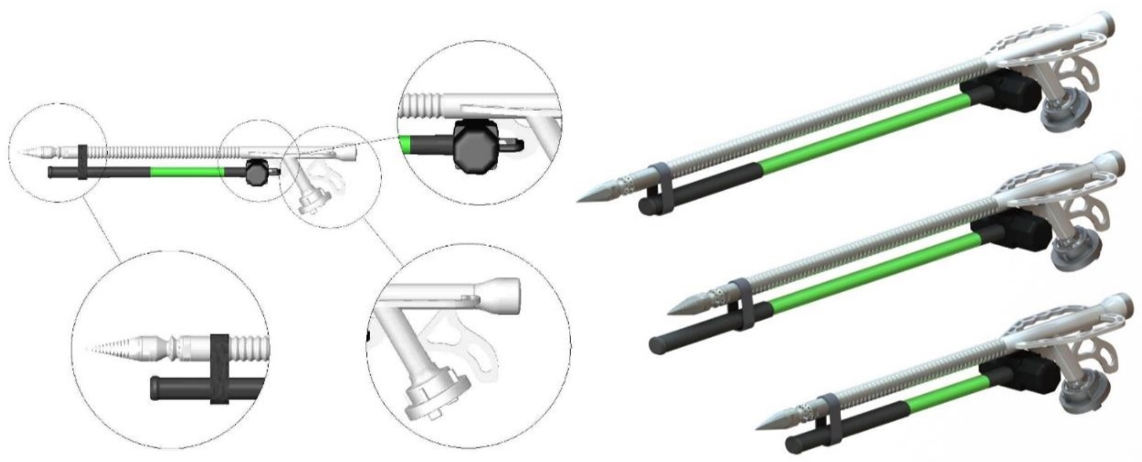Lanca Uniwersalna 35x600 mm MKII-M 35-600-A głowica do ataku 160 l/min