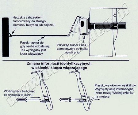 Sygnalizator bezruchu i temperatury SUPER PASS II