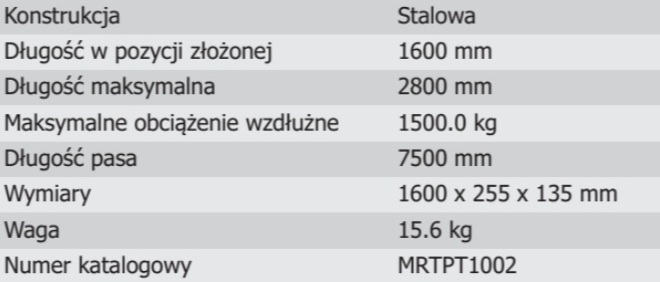 Podpora teleskopowa „RESCUE STRUT” PT-1615