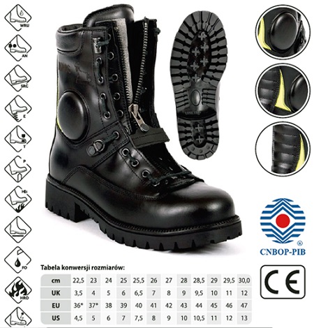Buty strażackie specjalne SPARTAN 802VF z membraną