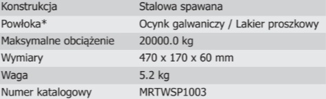 Wspornik progowy WSP1