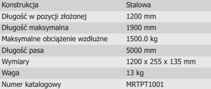 Podpora teleskopowa „RESCUE STRUT” PT-1215